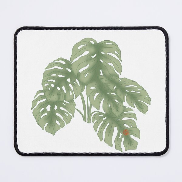 Item preview, Monstera Deliciosa Leaves Tropical Watercolor designed and sold by Nekogobido.