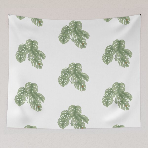 Item preview, Monstera Deliciosa Leaves Tropical Watercolor designed and sold by Nekogobido.