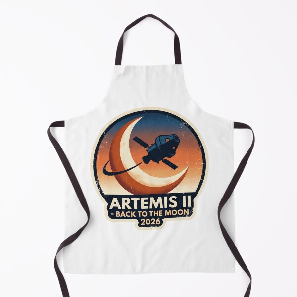 Item preview, Artemis II Mission 2026 Retro Moon  designed and sold by designerr23 ⭐⭐⭐⭐⭐.