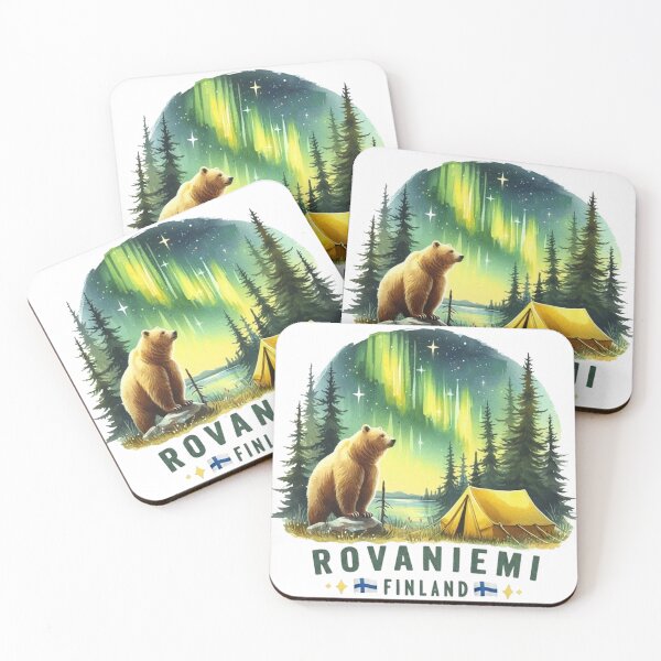 Item preview, Finland Rovaniemi Travel Art Emblem designed and sold by yunamaliskova.