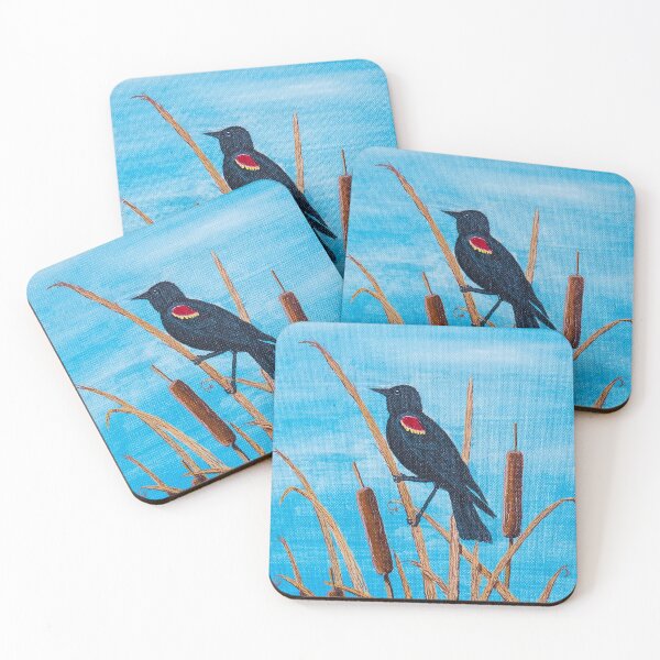Item preview, Red Winged Blackbird at the Pond  designed and sold by Matt Starr Fine Art .
