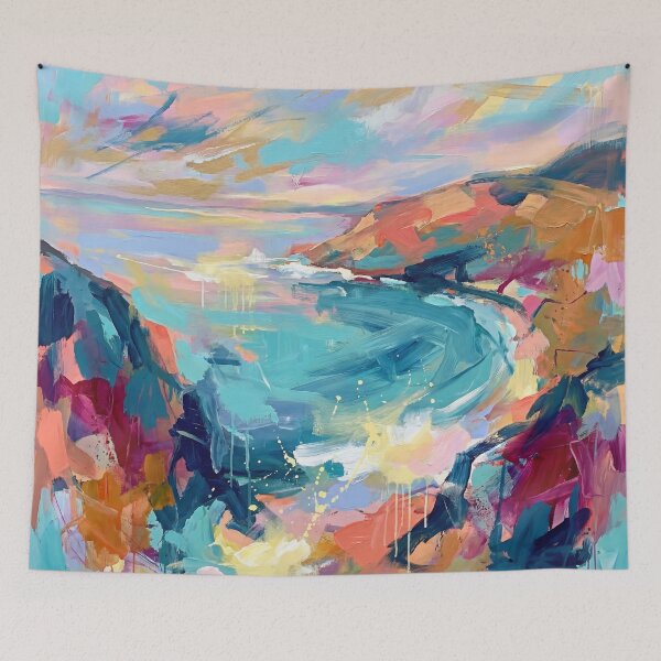 Item preview, Keem Bay Achill Island Abstract Painting designed and sold by Printpix.