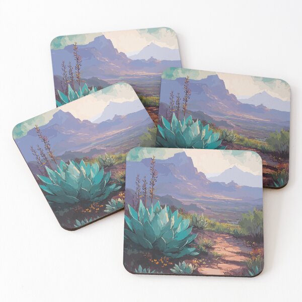 Item preview, Trail of the Blue Agave - Desert Plants designed and sold by bapupa.
