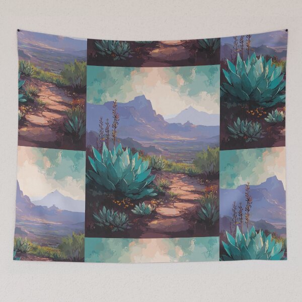 Item preview, Trail of the Blue Agave - Desert Plants designed and sold by bapupa.
