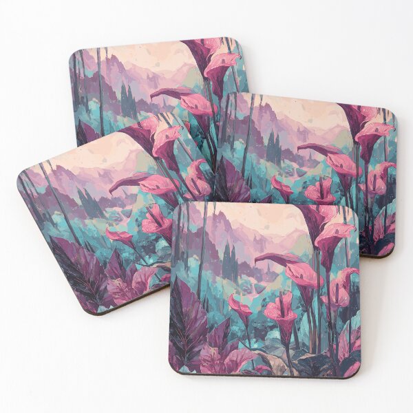 Item preview, Valley of the Magenta Lilies - Exotic Plants designed and sold by bapupa.