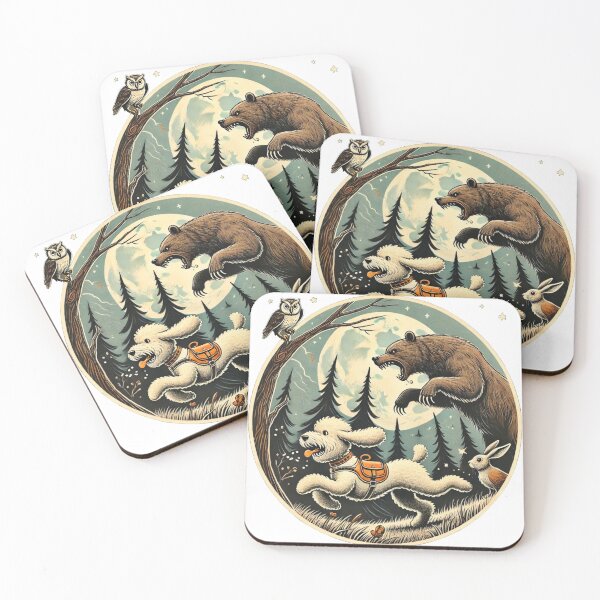 Item preview, Woodland Animal Adventure Forest Art designed and sold by InkNovaLab.