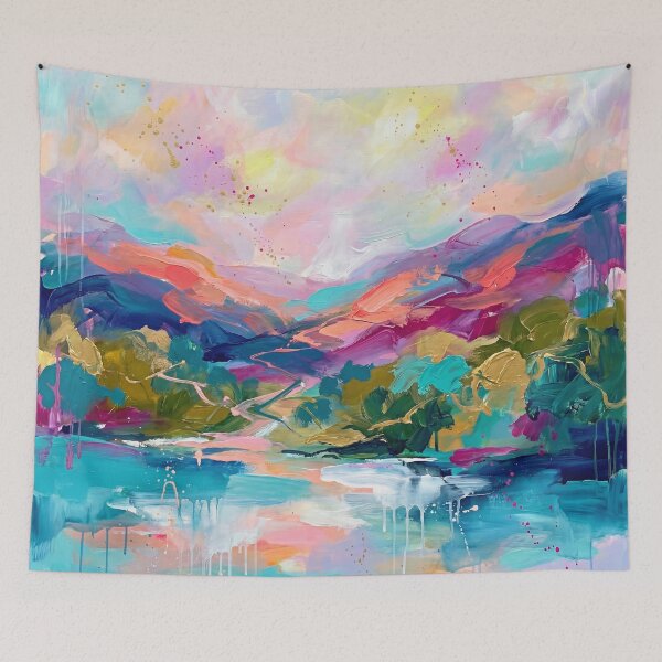 Item preview, Abstract Killarney National Park Landscape Painting designed and sold by Printpix.
