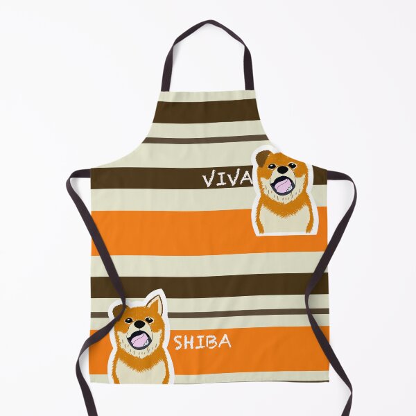 Item preview, Multi stripe with Shiba Inu puppy "ORANGE TART" designed and sold by ShibaCruise-On.