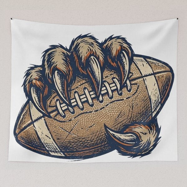 Item preview, Bear Claw Football Vintage Beast Mode Sports Fan Graphic designed and sold by Majnon8bp.