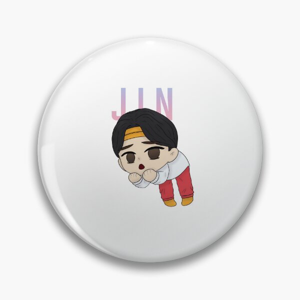 Artikelvorschau, BTS Chibi-Sticker | Jin, Jimin, J-Hope, RM, Suga, V, Jungkook Vinyl-Aufkleber (wasserfest) entworfen und verkauft von Lhinn Designs.