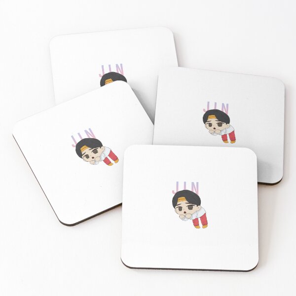 Item preview, BTS Chibi Stickers | Jin, Jimin, J-Hope, RM, Suga, V, Jungkook Vinyl Decal (Waterproof) designed and sold by Lhinn Designs.