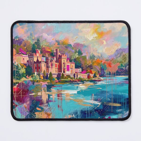 Item preview, Abstract Kylemore Abbey Ireland Art Print designed and sold by Printpix.