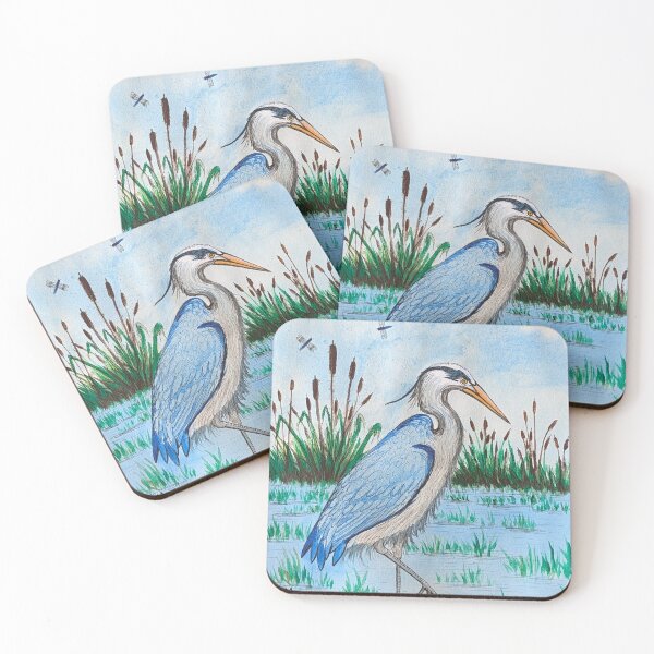Item preview, Great blue heron at the lake  designed and sold by Matt Starr Fine Art .