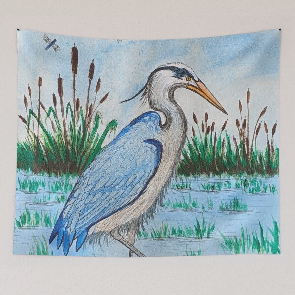 Item preview, Great blue heron at the lake  designed and sold by Matt Starr Fine Art .