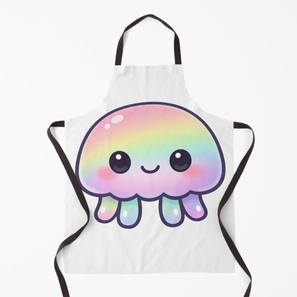 Item preview, Kawaii Rainbow Jellyfish Cute Pastel Ocean Creature designed and sold by Owcomm.