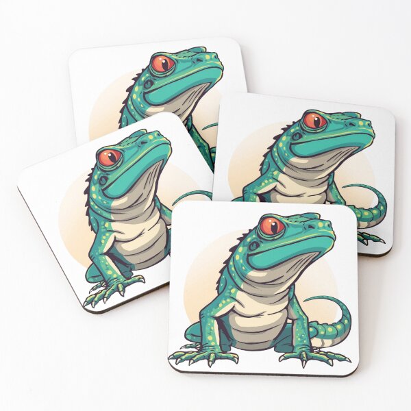 Item preview, Large, colorful cartoon-style lizard designed and sold by Art70shop.