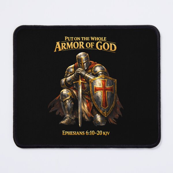 Item preview, Puton The Whole Armor Of God Knight Ephesians 610-20 Kjv Christian Faith designed and sold by MarkStylist.