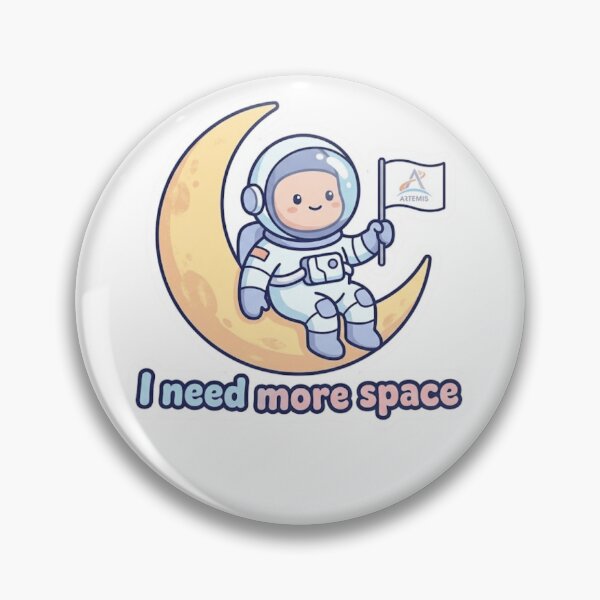 Item preview, Cute Astronaut Artemis II Moon Mission Sticker designed and sold by designerr23 ⭐⭐⭐⭐⭐.