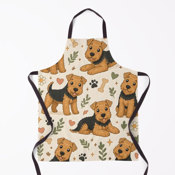 Item preview, Cute Airedale Terrier Pattern – Playful Dog Illustration designed and sold by blankTeeShirt.