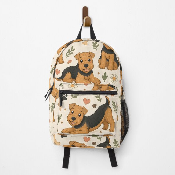 Item preview, Cute Airedale Terrier Pattern – Playful Dog Illustration designed and sold by blankTeeShirt.