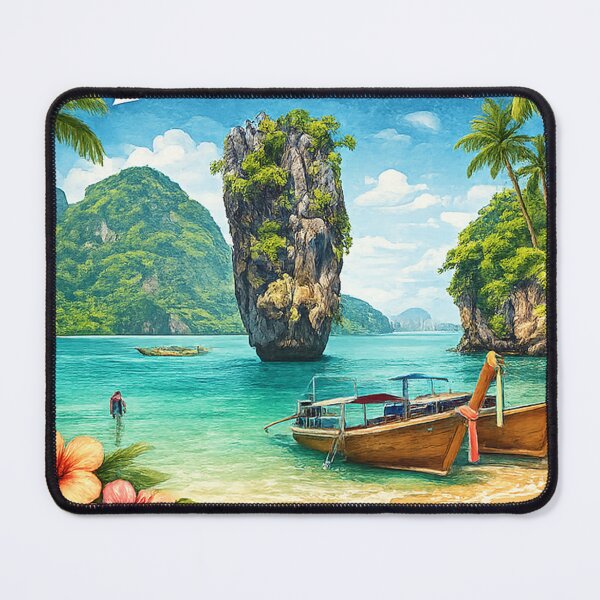 Item preview, Thailand Phuket Travel Retro Emblem designed and sold by yunamaliskova.