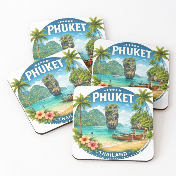 Item preview, Thailand Phuket Travel Retro Emblem designed and sold by yunamaliskova.