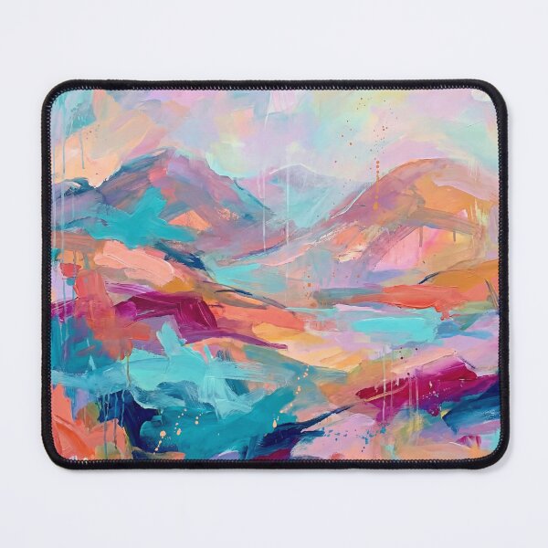 Item preview, Mourne Mountains Abstract Landscape Art Print designed and sold by Printpix.