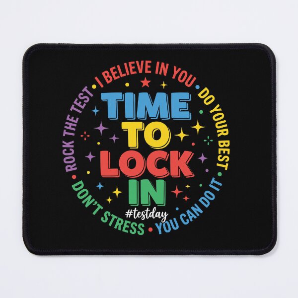 Item preview, Time To Lock In Test Day Motivational Student Meme Shirt designed and sold by ArcaneArtistry.