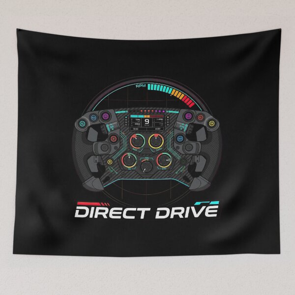 Item preview, Sim Racing Steering Wheel Graphic Tee Design designed and sold by enzoade.