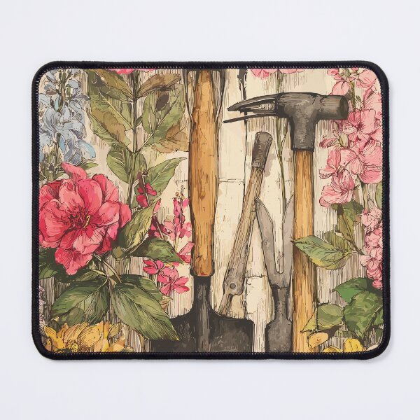 Item preview, The Tool Shed Tapestry - Gardening Elements designed and sold by bapupa.