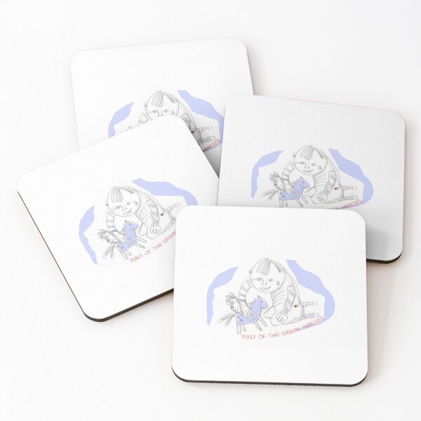 Item preview, Past Of Greek Heroes - Kid Playing with Pegasus Toy (Original drawing by Alice CCI) designed and sold by VanyssaGraphics.