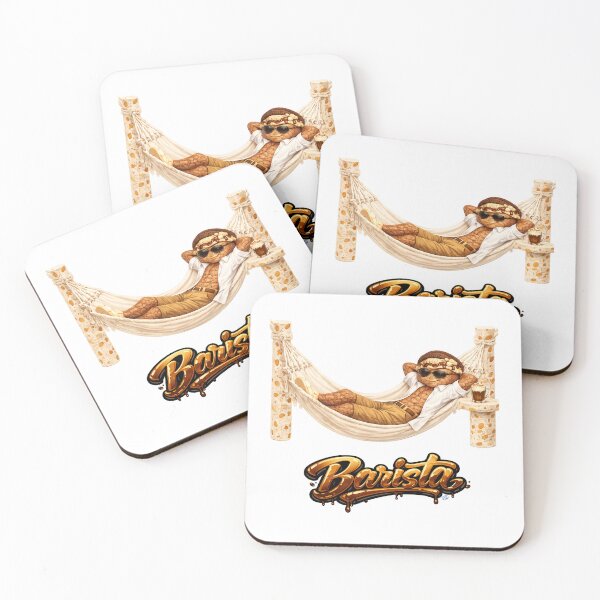 Item preview, Chill Barista Break – Coffee & Summer Vibes designed and sold by KRISS DEL - STUDIO.
