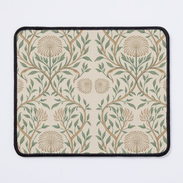 Item preview, Japandi William Morris Floral Pattern – Minimal Botanical Seamless Design designed and sold by Tamas Das.