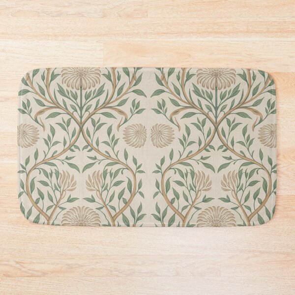 Item preview, Japandi William Morris Floral Pattern – Minimal Botanical Seamless Design designed and sold by Tamas Das.
