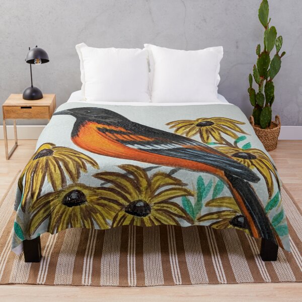 Artikelvorschau, Marylands Staatsvogel und Staatsblume, die Baltimore-Oriole und die Schwarzäugige Susanne entworfen und verkauft von Matt Starr Fine Art .