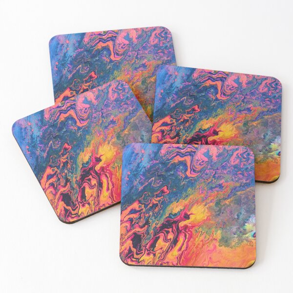 Item preview, Abstract Design That Needs More Attention <3 Psychedelic Fluid Abstract Art Print, Neon Acrylic Pour Painting, Vibrant Swirl Texture, Trippy Colorful Wall Decor designed and sold by Dominika Brodowska.