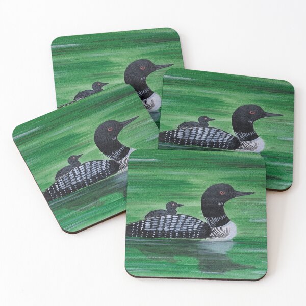 Item preview, Common loon with baby on back  designed and sold by Matt Starr Fine Art .