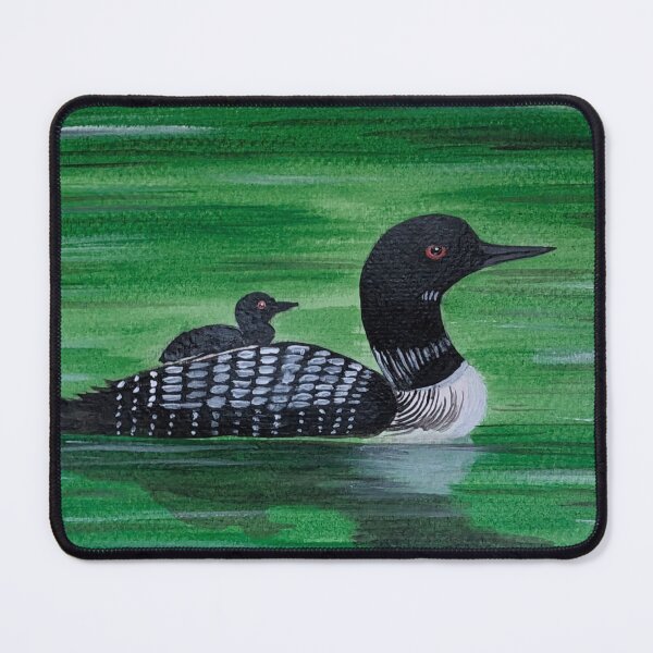 Item preview, Common loon with baby on back designed and sold by Matt Starr Fine Art .