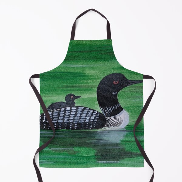 Item preview, Common loon with baby on back  designed and sold by Matt Starr Fine Art .