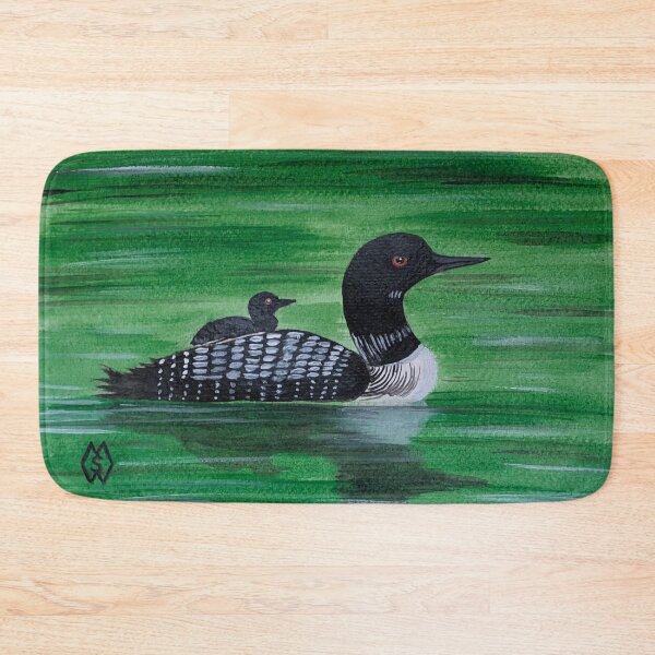 Item preview, Common loon with baby on back  designed and sold by Matt Starr Fine Art .