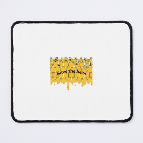 Item preview, Save the Bees – Honeycomb Pattern with Cute Bees designed and sold by George11122.