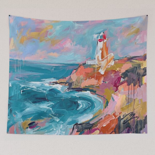 Item preview, Abstract Old Head of Kinsale Coastal Painting designed and sold by Printpix.