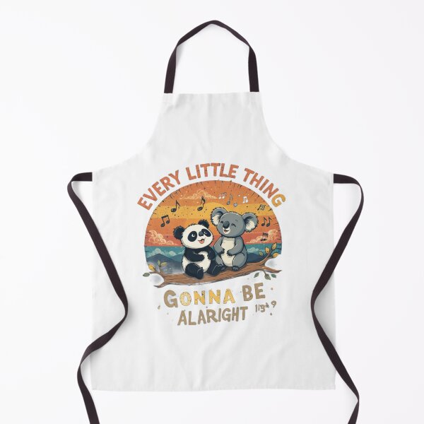 Item preview, Every Little Thing Gonna Be Alright Panda and Koala Vintage Retro Cute Animal Design designed and sold by Amitabr14.