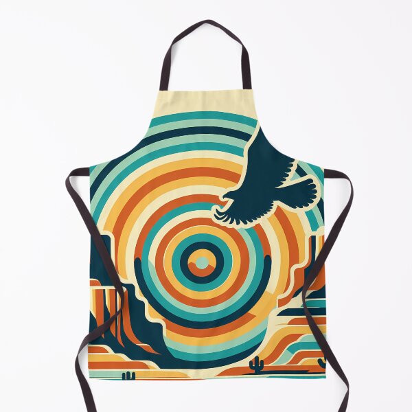 Item preview, Soaring Eagle over Retro Canyon Contours designed and sold by InkSmithery.