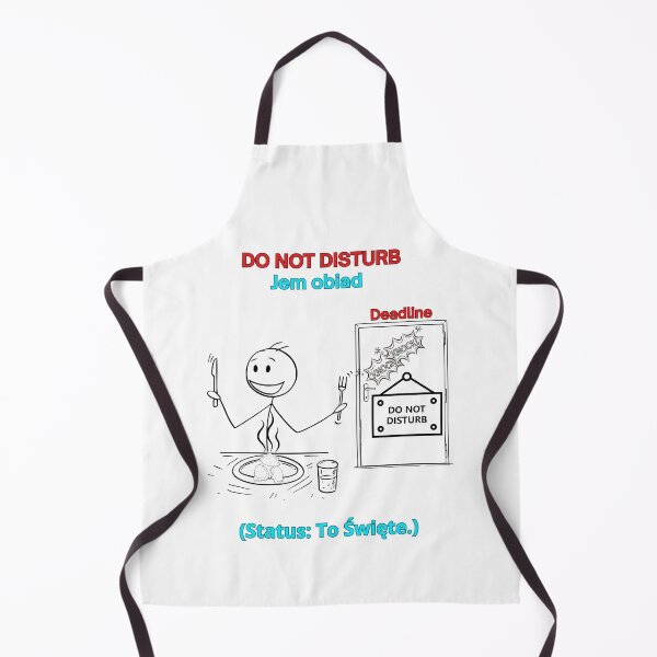 Item preview, White DO NOT DISTURB Jem Obiad - Funny Polinglish Polish Humor Deadline Gift designed and sold by VibePolinglish.