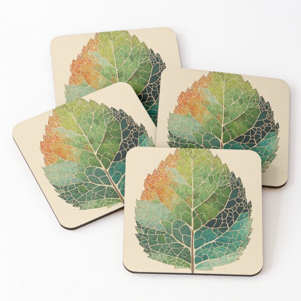 Item preview, Mosaic of Seasonal Foliage - Leaf Cross-Section designed and sold by bapupa.