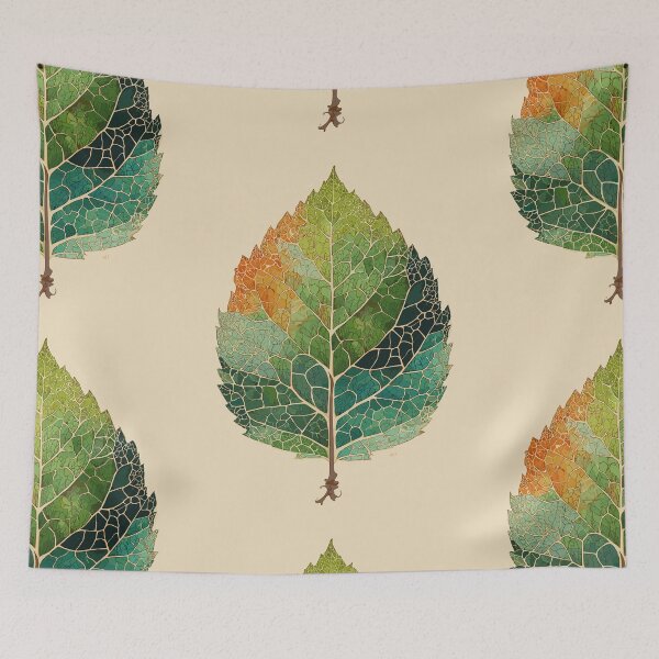 Item preview, Mosaic of Seasonal Foliage - Leaf Cross-Section designed and sold by bapupa.