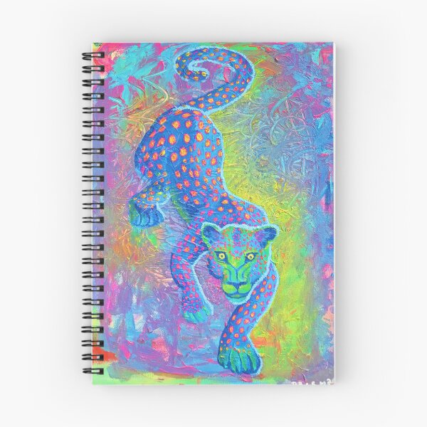 Item preview, Neon Leopard Art Print, Psychedelic Big Cat Painting, Colorful Animal Wall Art, Vibrant Wildlife Illustration designed and sold by Dominika Brodowska.