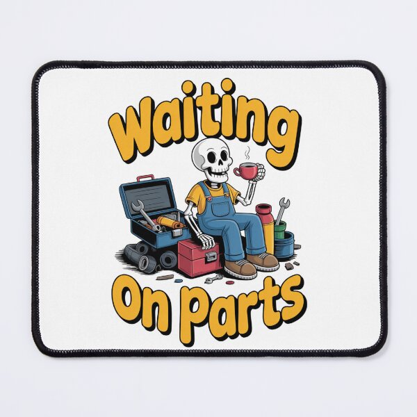 Item preview, Waiting On Parts — Skeleton Mechanic Coffee Shirt V32 designed and sold by DarylWelsh2024.