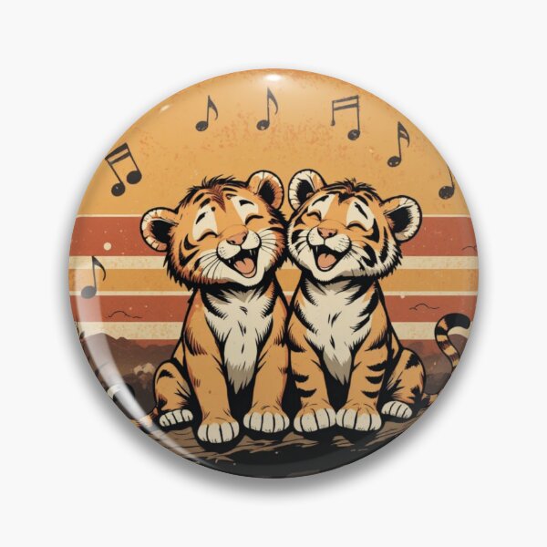 Item preview, Every Little Thing Gonna Be Alright Cute Tiger Cubs Vintage Retro Animal Design designed and sold by Amitabr14.